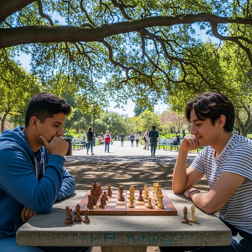 Jugando ajedrez